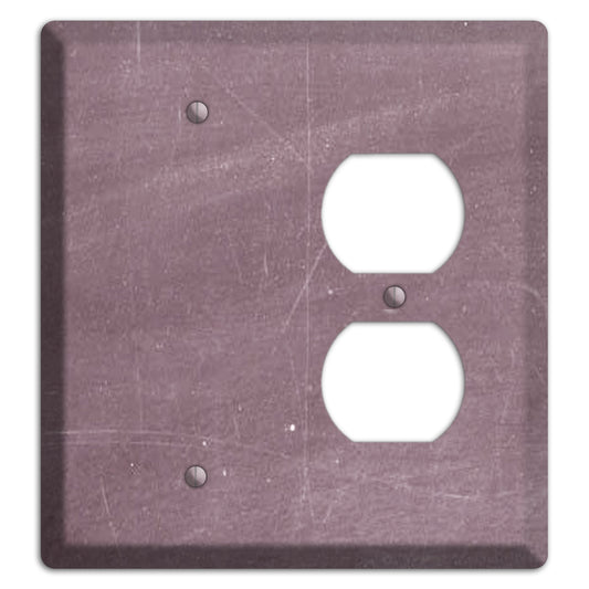 Chalk Maroon Blank / Duplex Wallplate