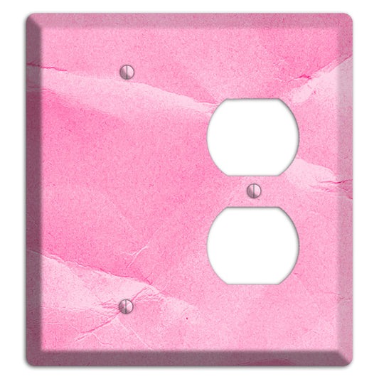 Carnation Pink Texture Blank / Duplex Wallplate