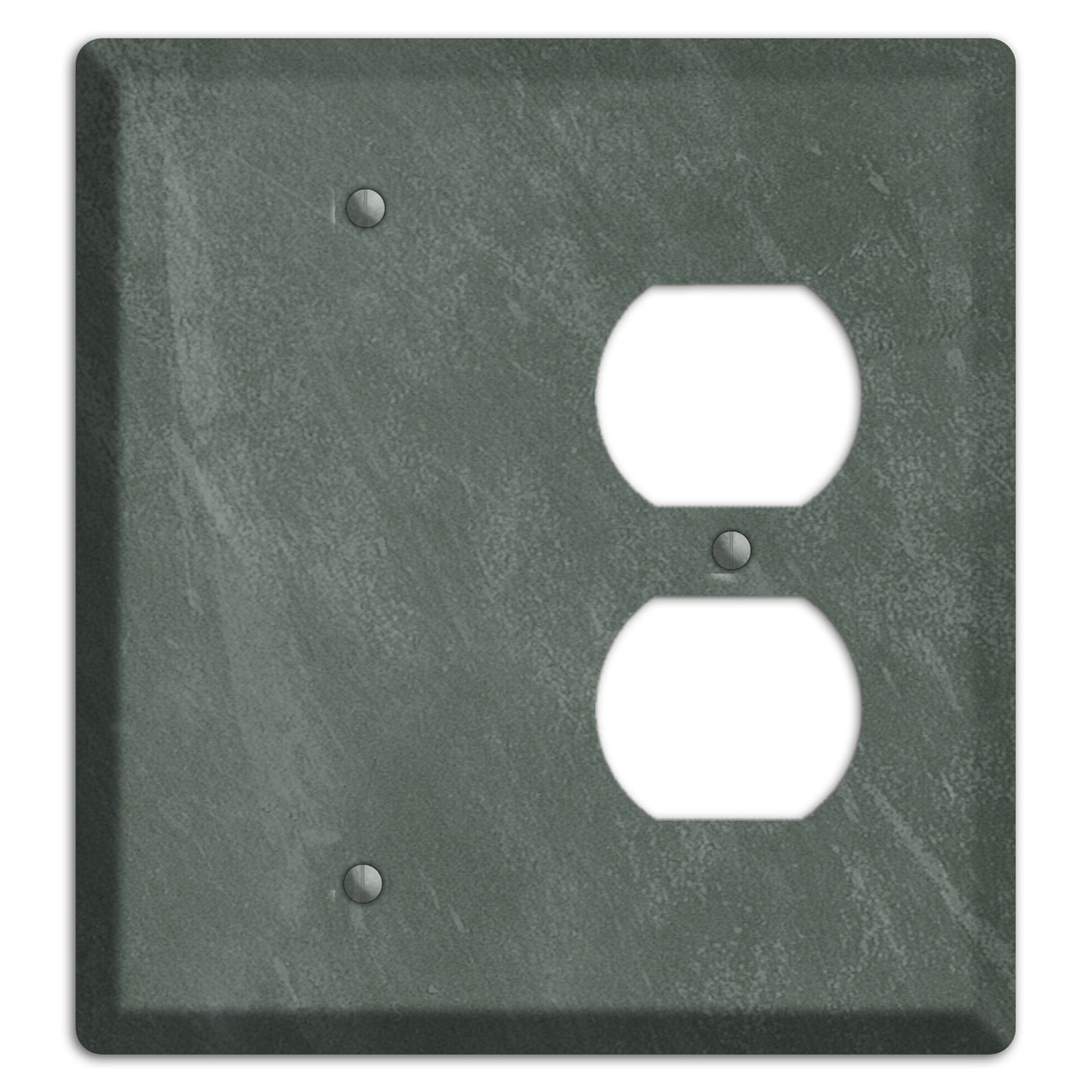 Chalk Dark Green Blank / Duplex Wallplate