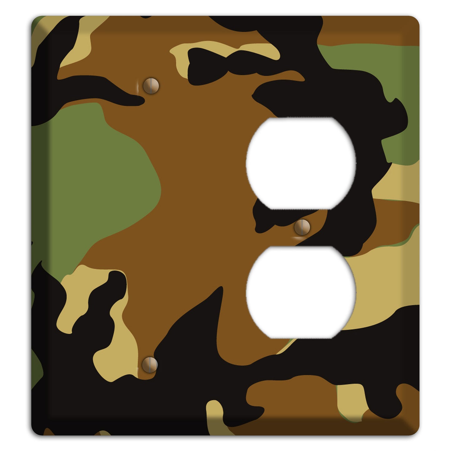 Camoflauge Blank / Duplex Wallplate