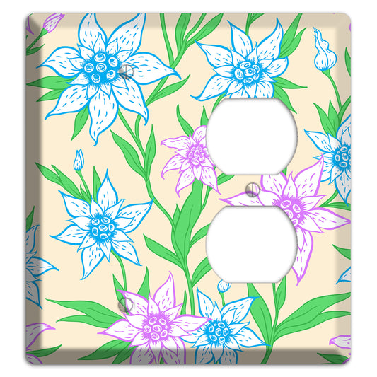 Hand Drawn Flowers Style A Blank / Duplex Wallplate