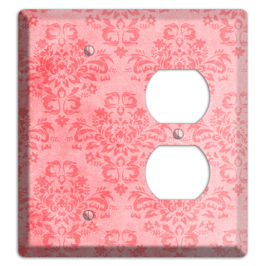 Rose Bud Soft Coral Blank / Duplex Wallplate