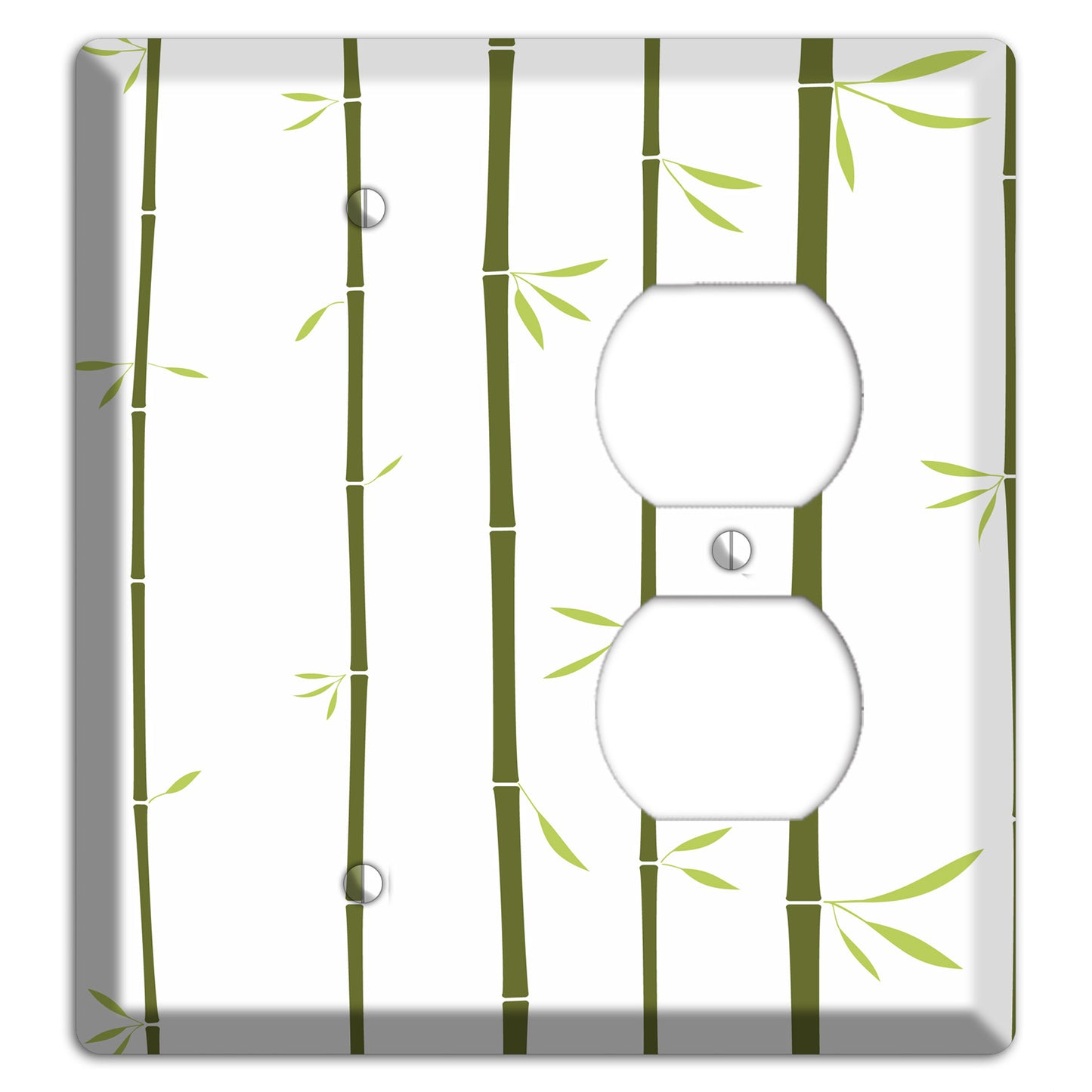 Green Bamboo Blank / Duplex Wallplate