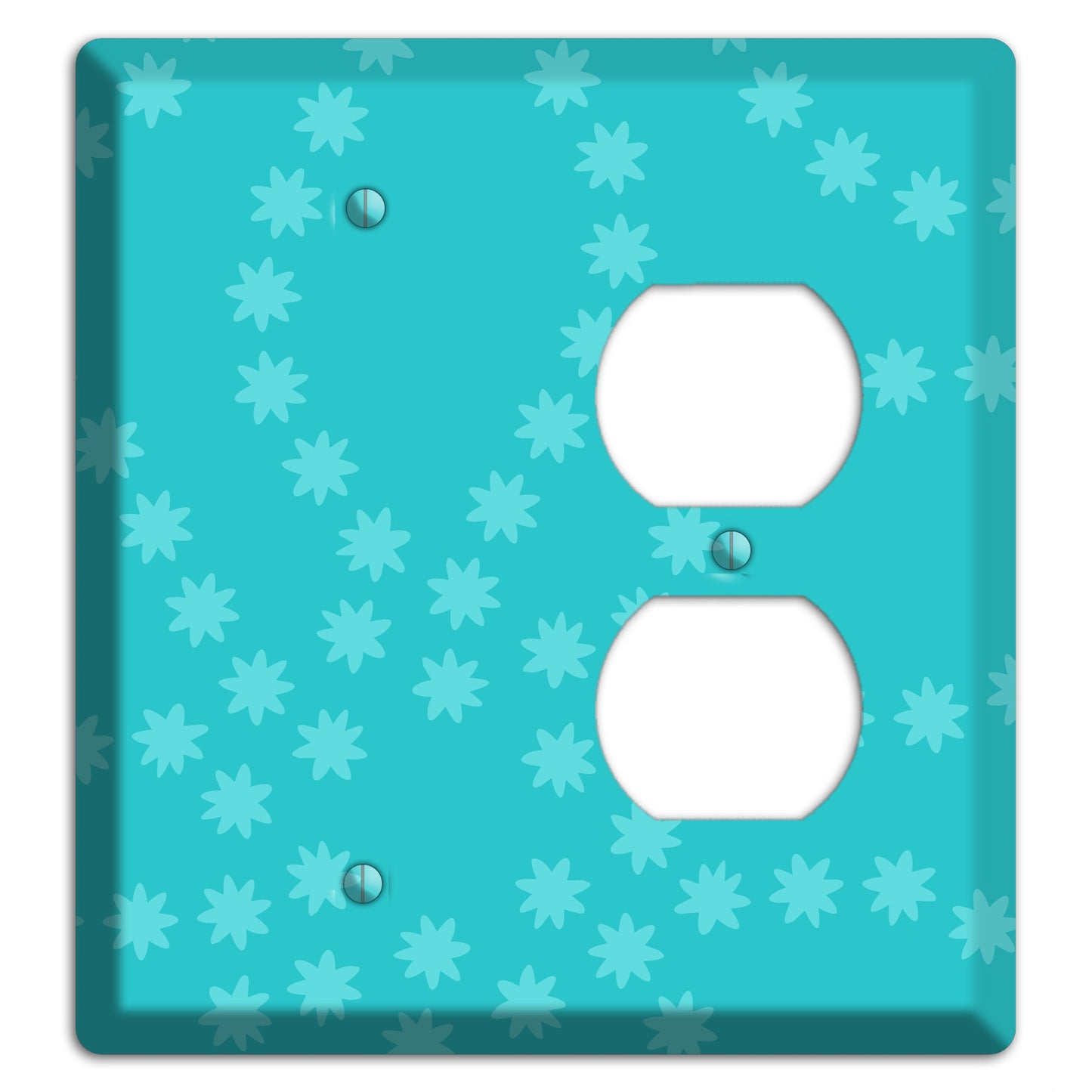 Multi Turquoise Constellation Blank / Duplex Wallplate