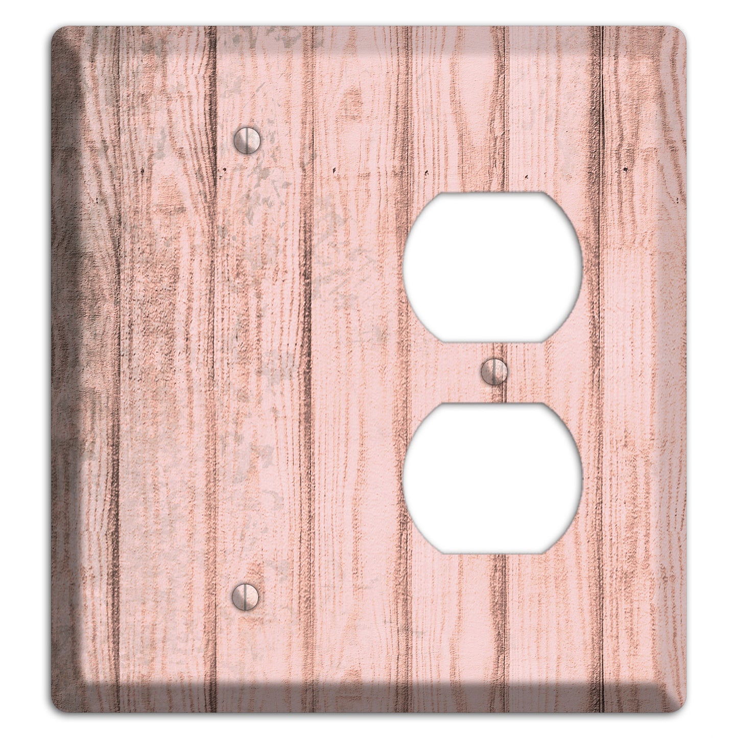 Beauty Bush Weathered Wood Blank / Duplex Wallplate