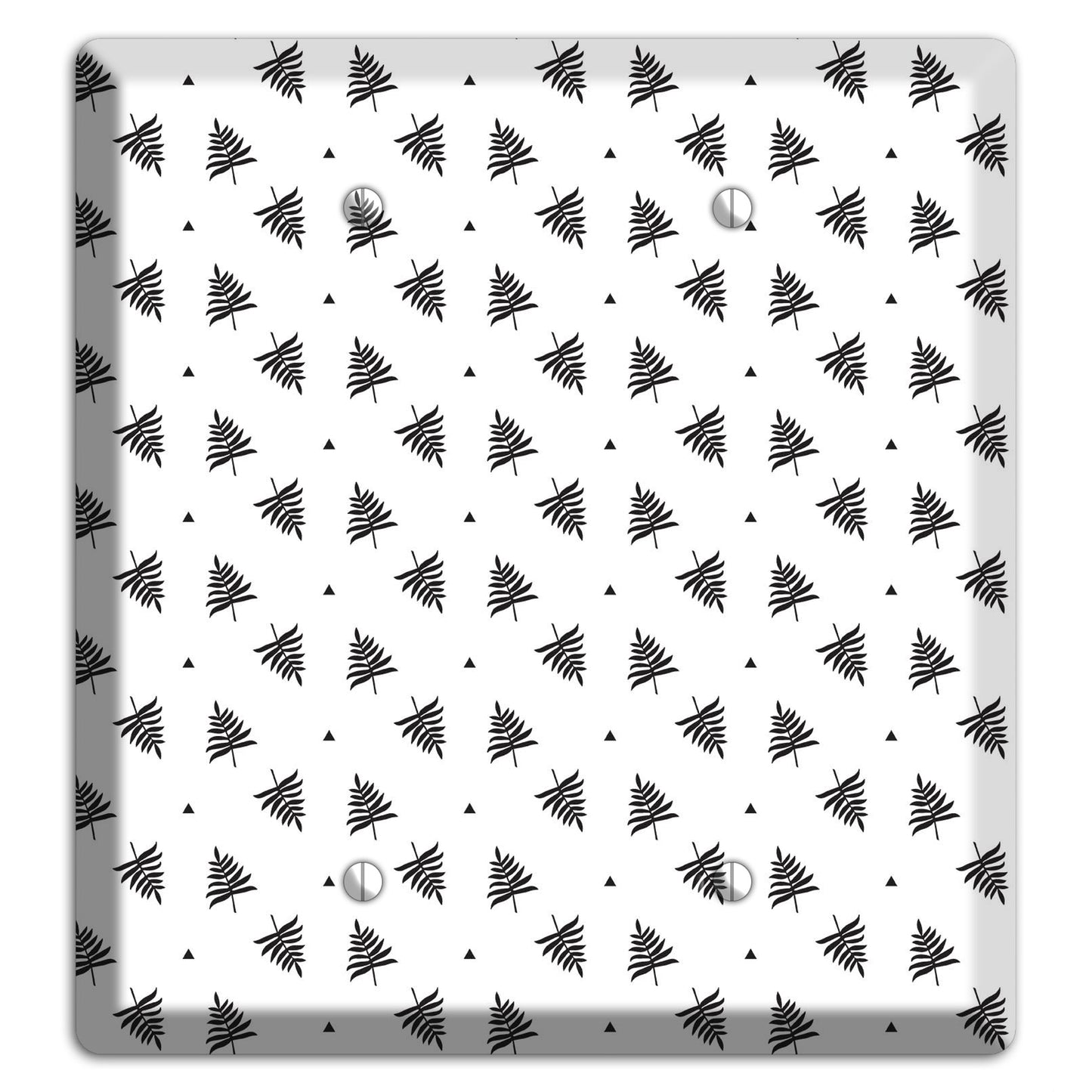 Leaves Style L 2 Blank Wallplate