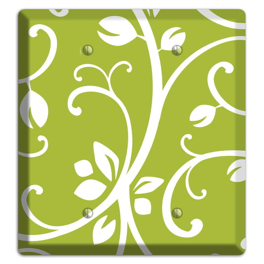 Green Bud Sprig 2 Blank Wallplate