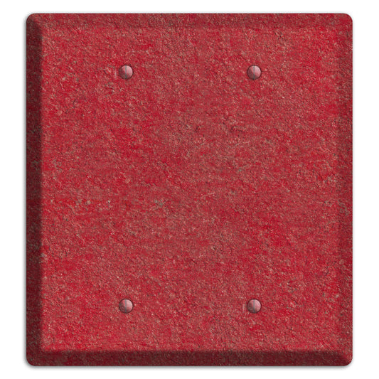 Stucco Red 2 Blank Wallplate