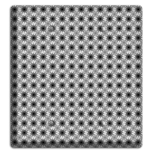 Black and Grey Sun Contour 2 Blank Wallplate