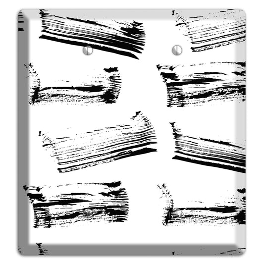 Ink Brushstrokes 1 2 Blank Wallplate