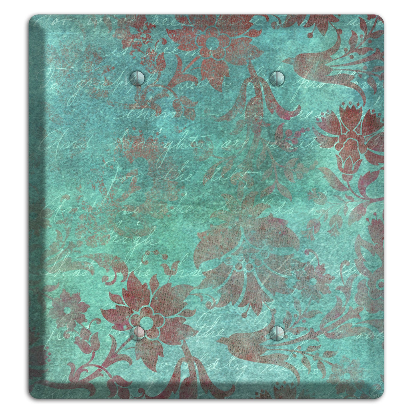 Sea Nymph Whimsical Damask 2 Blank Wallplate