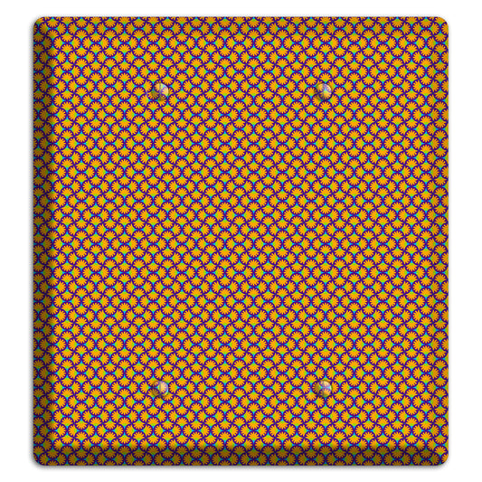 Purple Orange Green Scallop Translation 2 Blank Wallplate