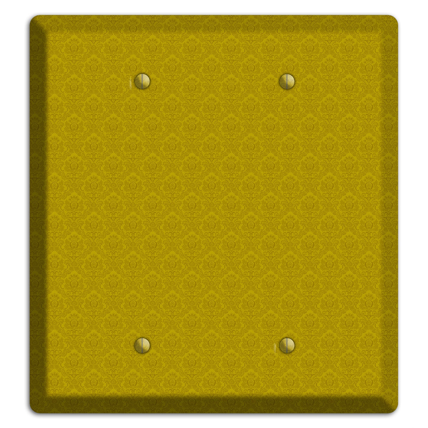 Mustard Cartouche 2 Blank Wallplate