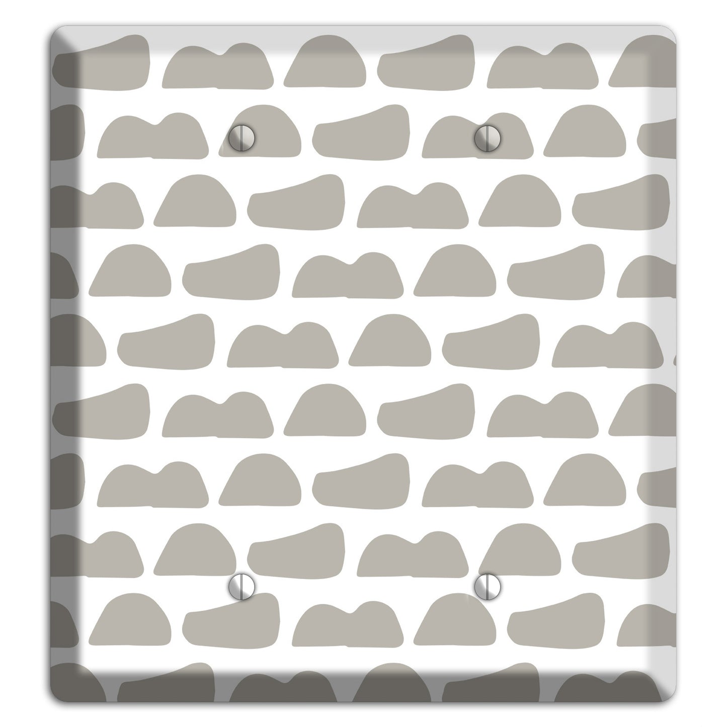 Simple Scandanavian Style Y 2 Blank Wallplate