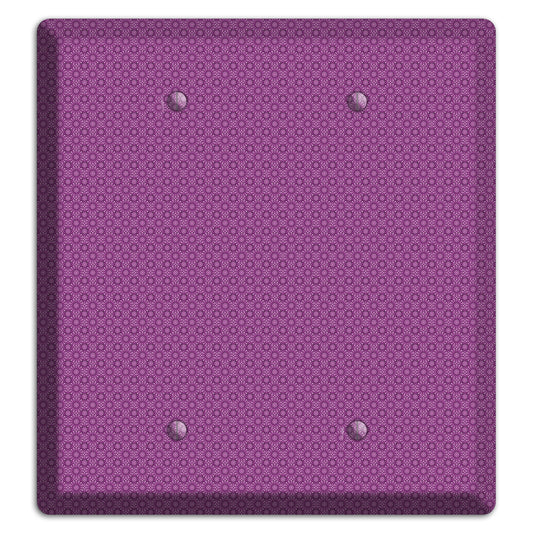 Multi Purple Foulard 2 Blank Wallplate