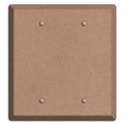 Pale Taupe Kraft 2 Blank Wallplate