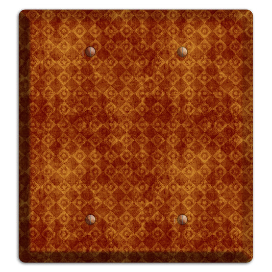 Maroon Diamond Circles 2 Blank Wallplate