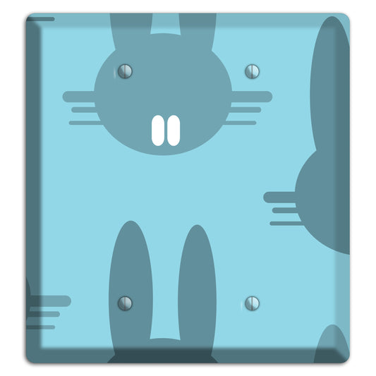 Blue Bunny 2 Blank Wallplate