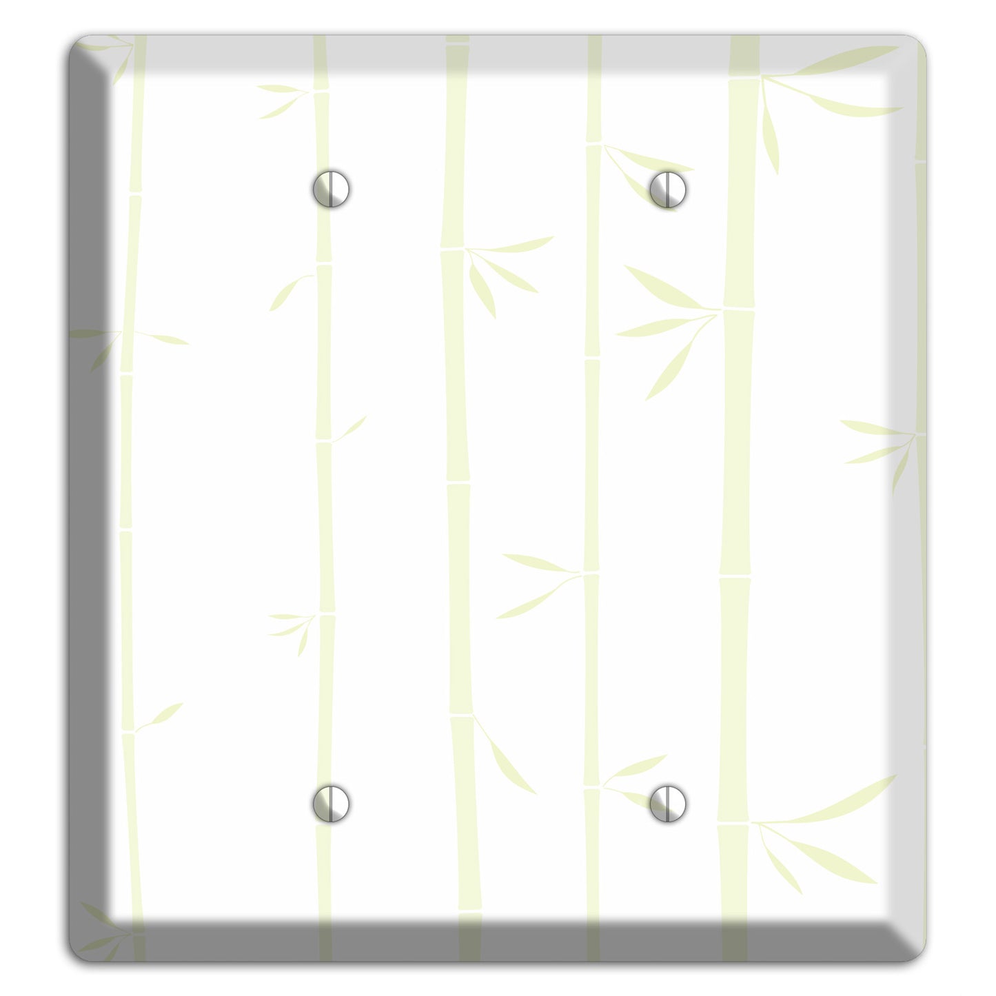 Light Green Bamboo 2 Blank Wallplate