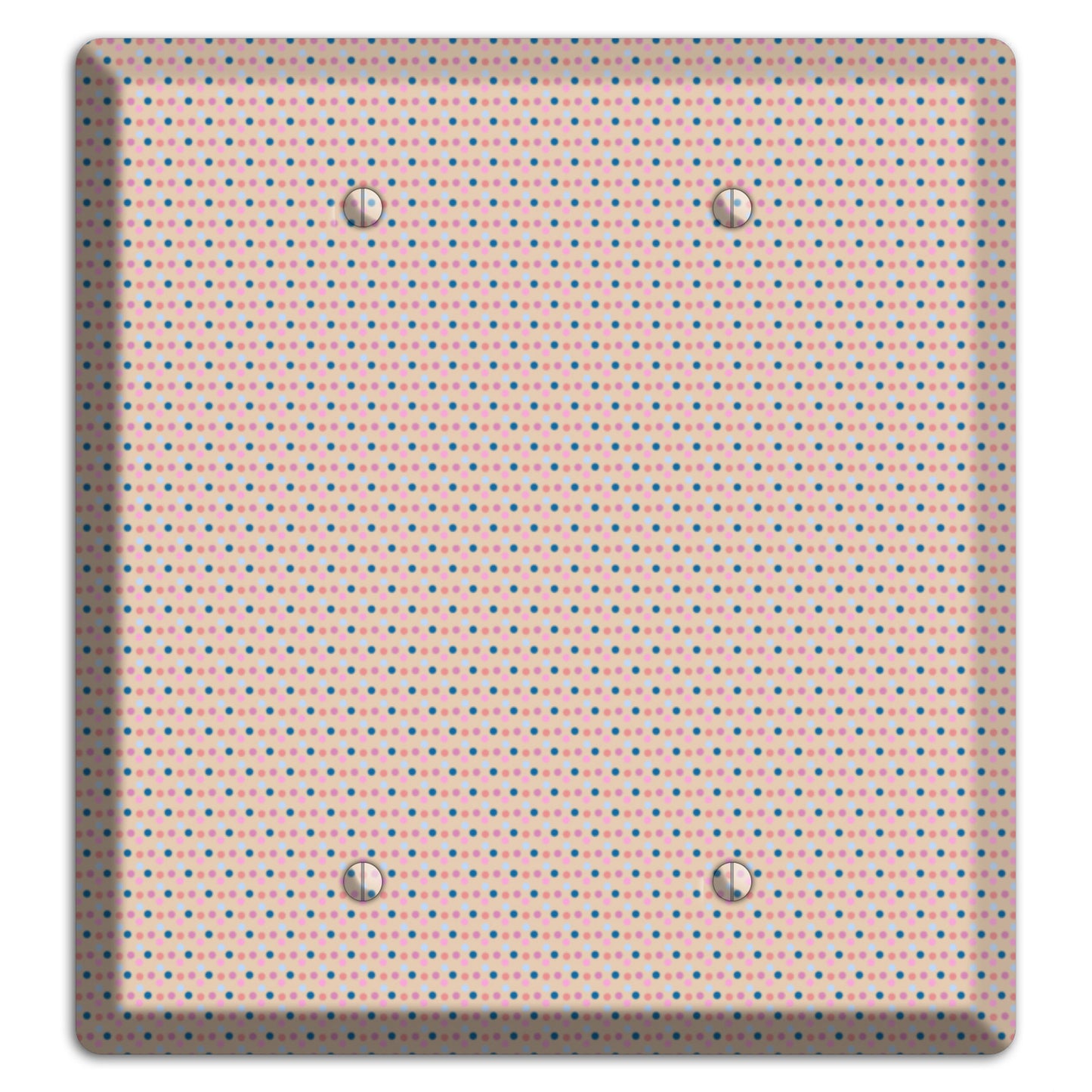 Multi Dusty Pink Tiny Dots 2 Blank Wallplate