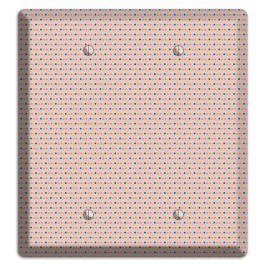 Multi Dusty Pink Tiny Dots 2 Blank Wallplate