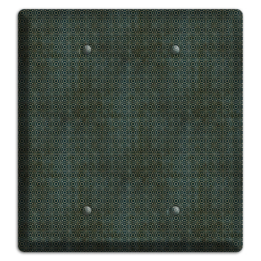 Dark Green Grunge Tiny Tiled Tapestry 4 2 Blank Wallplate