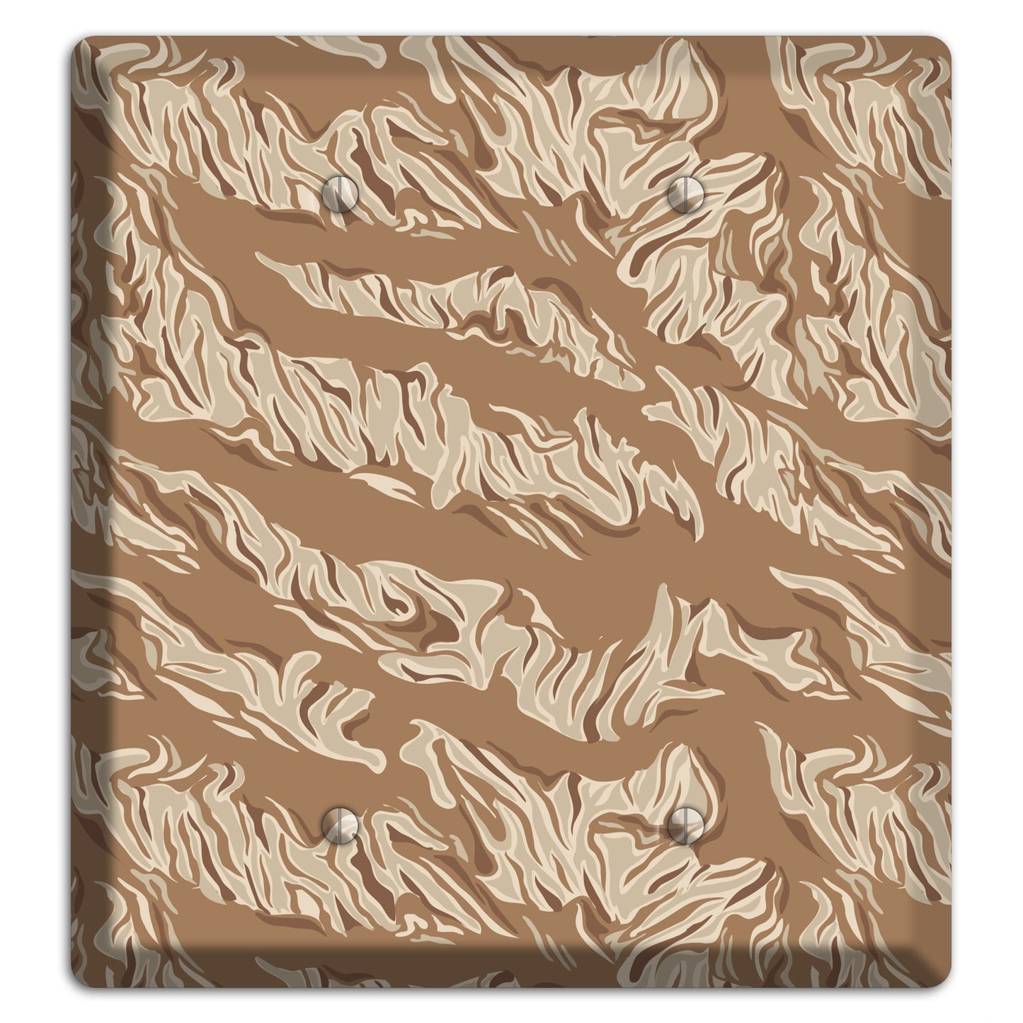 Desert Tiger Camo 2 Blank Wallplate