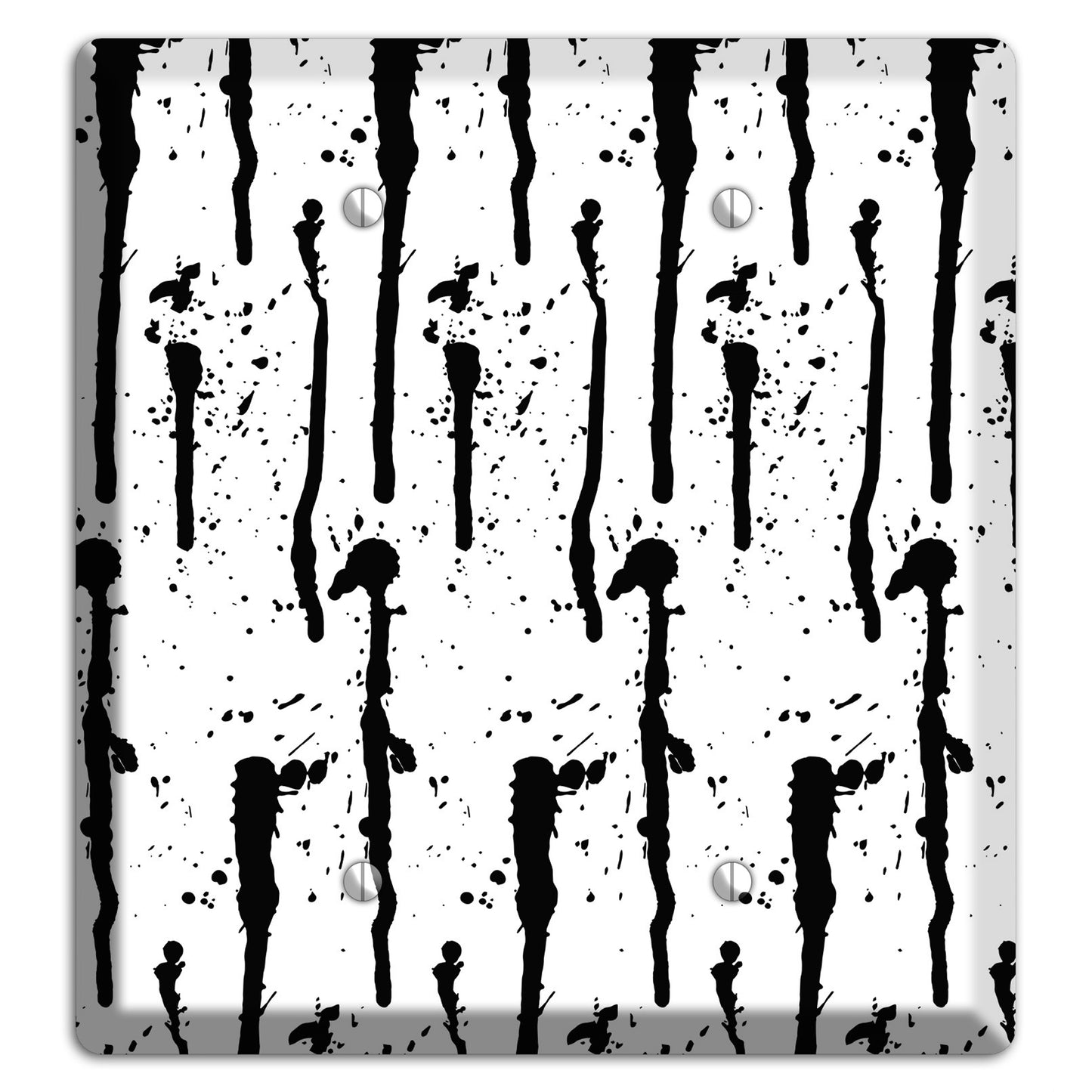 Ink Drips 9 2 Blank Wallplate