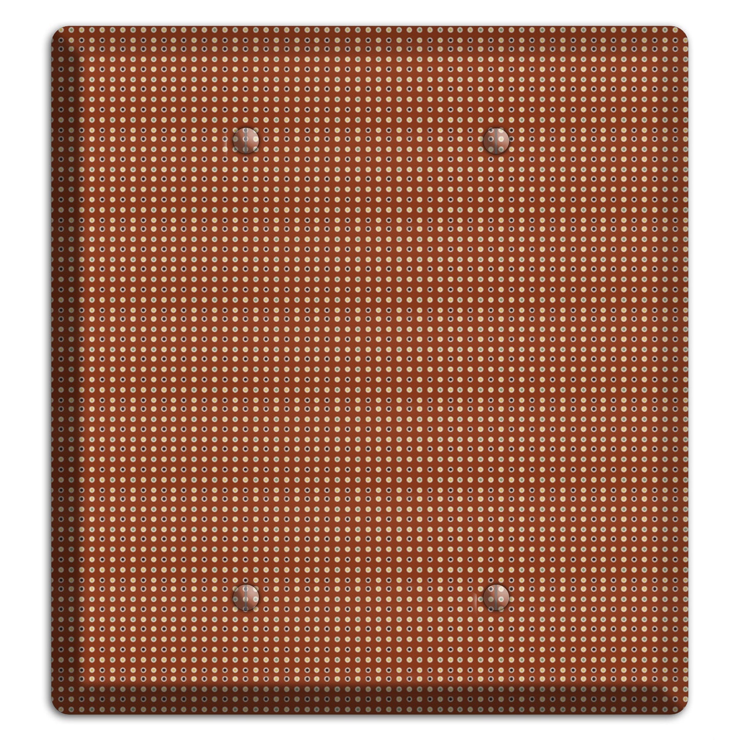 Maroon Weave 2 Blank Wallplate