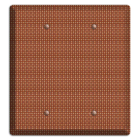 Maroon Weave 2 Blank Wallplate