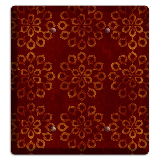 Maroon Grunge Suzani 2 Blank Wallplate