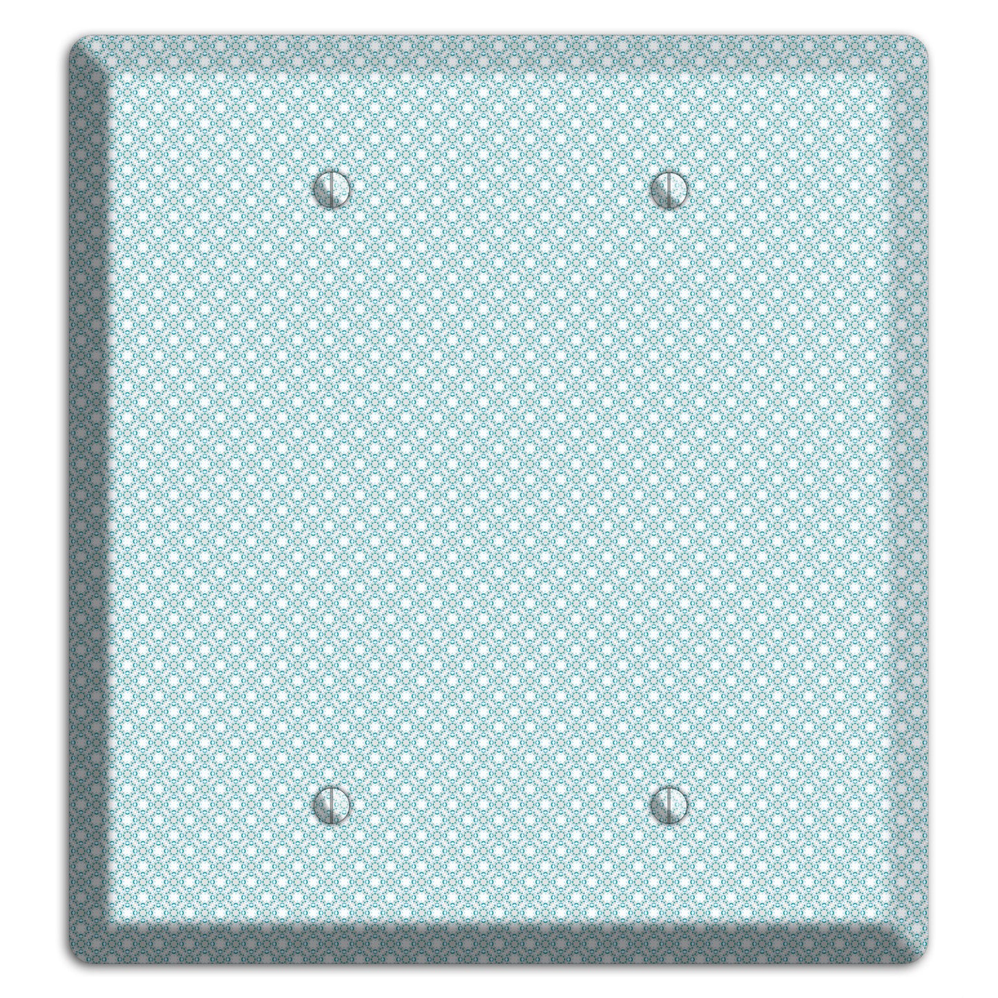 Light Blue Geometric 2 Blank Wallplate