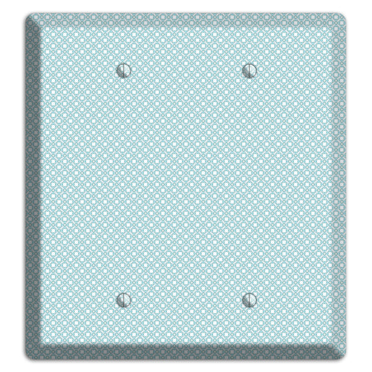 Light Blue Geometric 2 Blank Wallplate