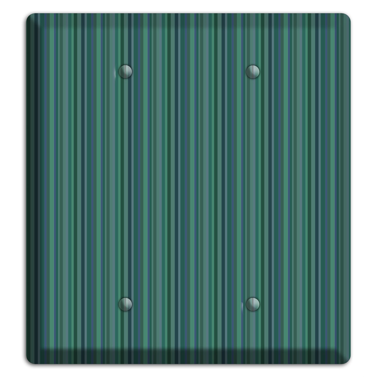 Multi Jade Vertical Stripes 2 Blank Wallplate