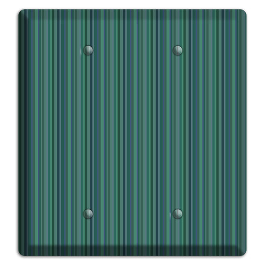 Multi Jade Vertical Stripes 2 Blank Wallplate