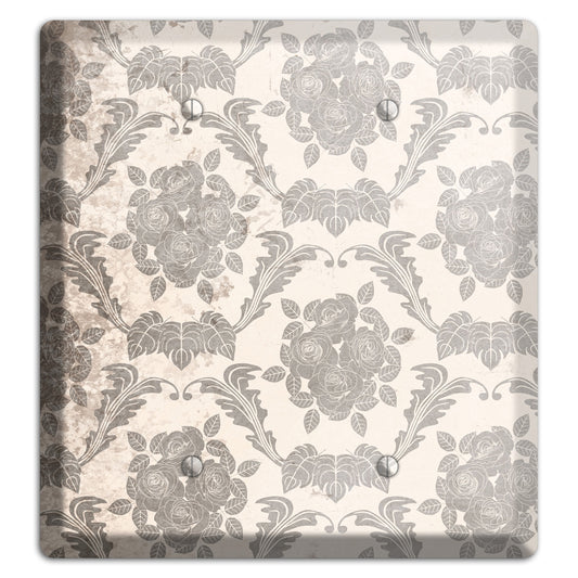 Pearl Bush Vintage Rose Damask 2 Blank Wallplate