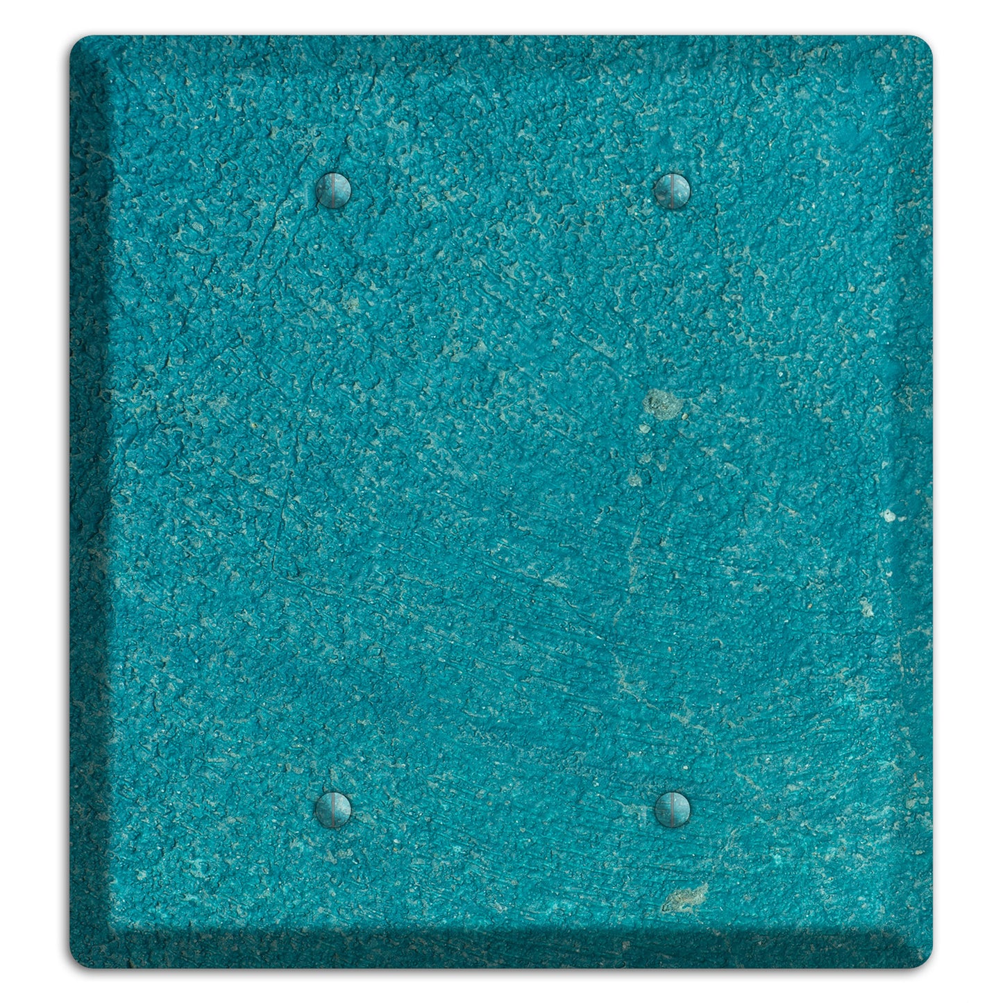 Teal concrete 2 Blank Wallplate