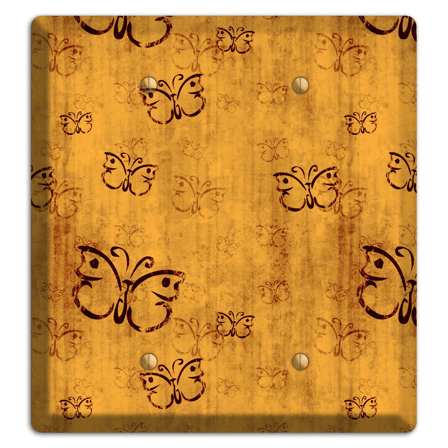 Mustard Butterfly 2 Blank Wallplate