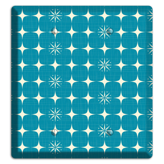 Blue Atomic 2 Blank Wallplate