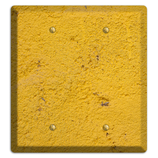 Yellow Concrete 2 Blank Wallplate