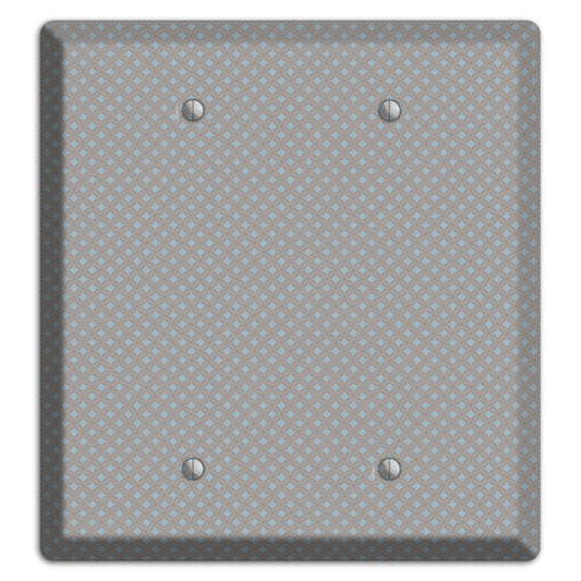 Multi Grey Lattice 2 Blank Wallplate