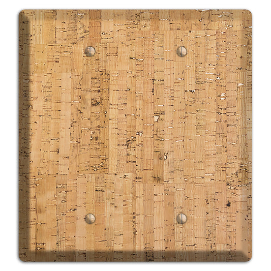 Natural Cork 2 Blank Wallplate