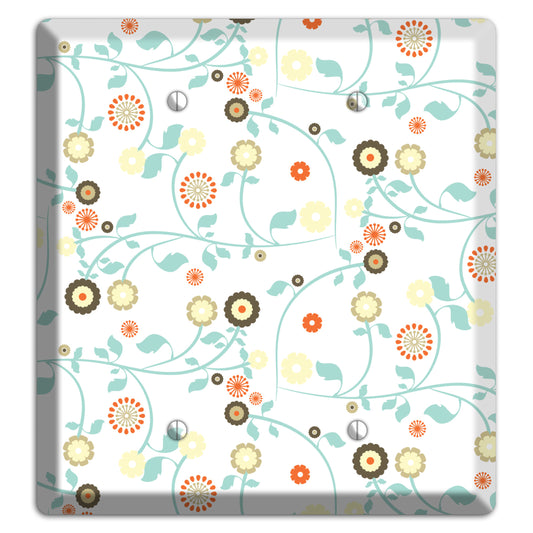 Cute Flowers 2 Blank Wallplate