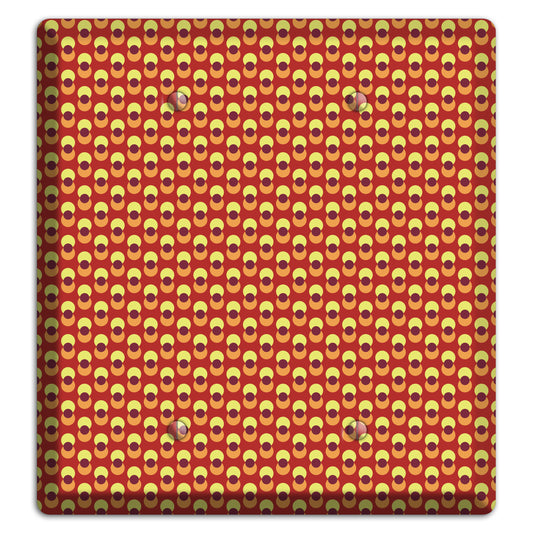 Red Overlain Dots 2 Blank Wallplate