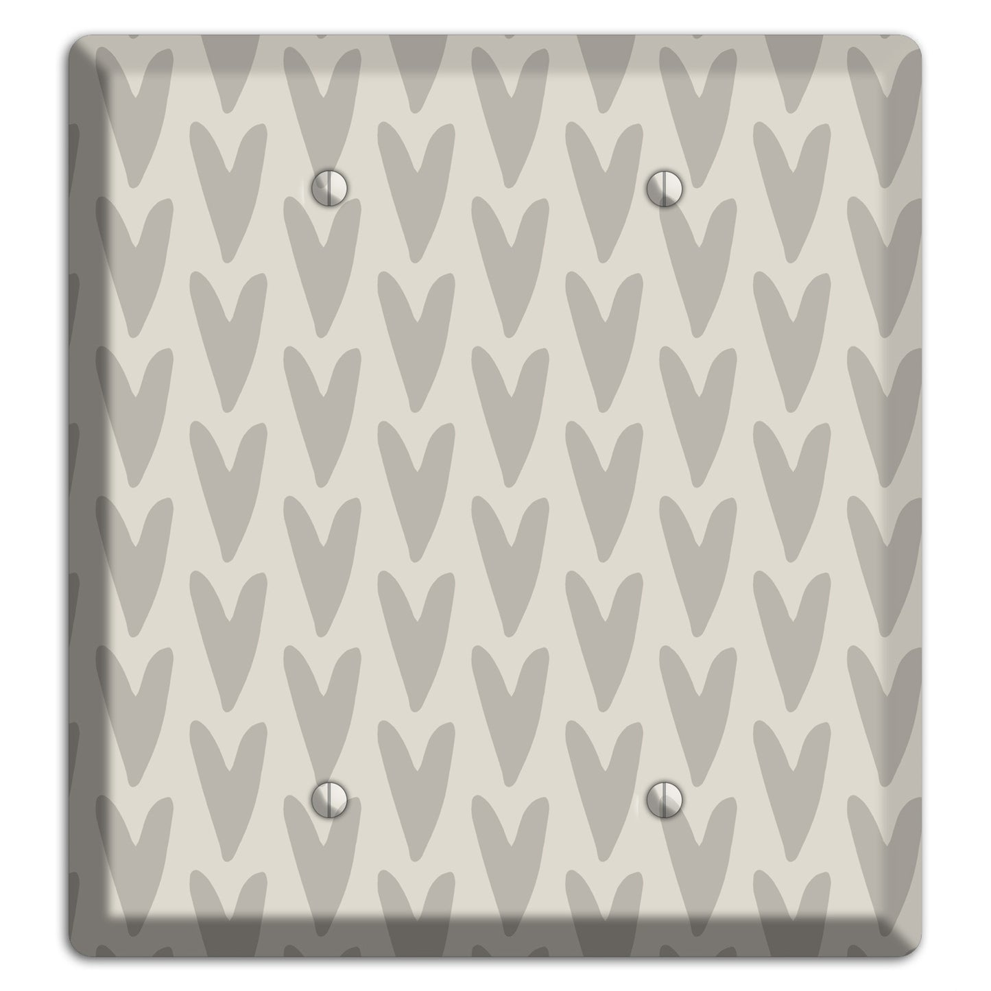 Simple Scandanavian Style I 2 Blank Wallplate