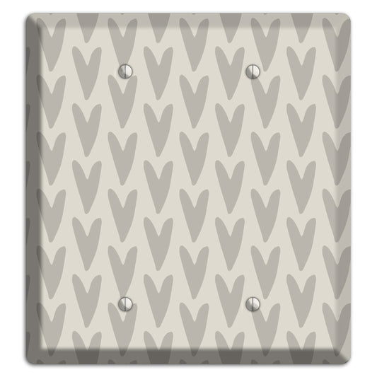 Simple Scandanavian Style I 2 Blank Wallplate