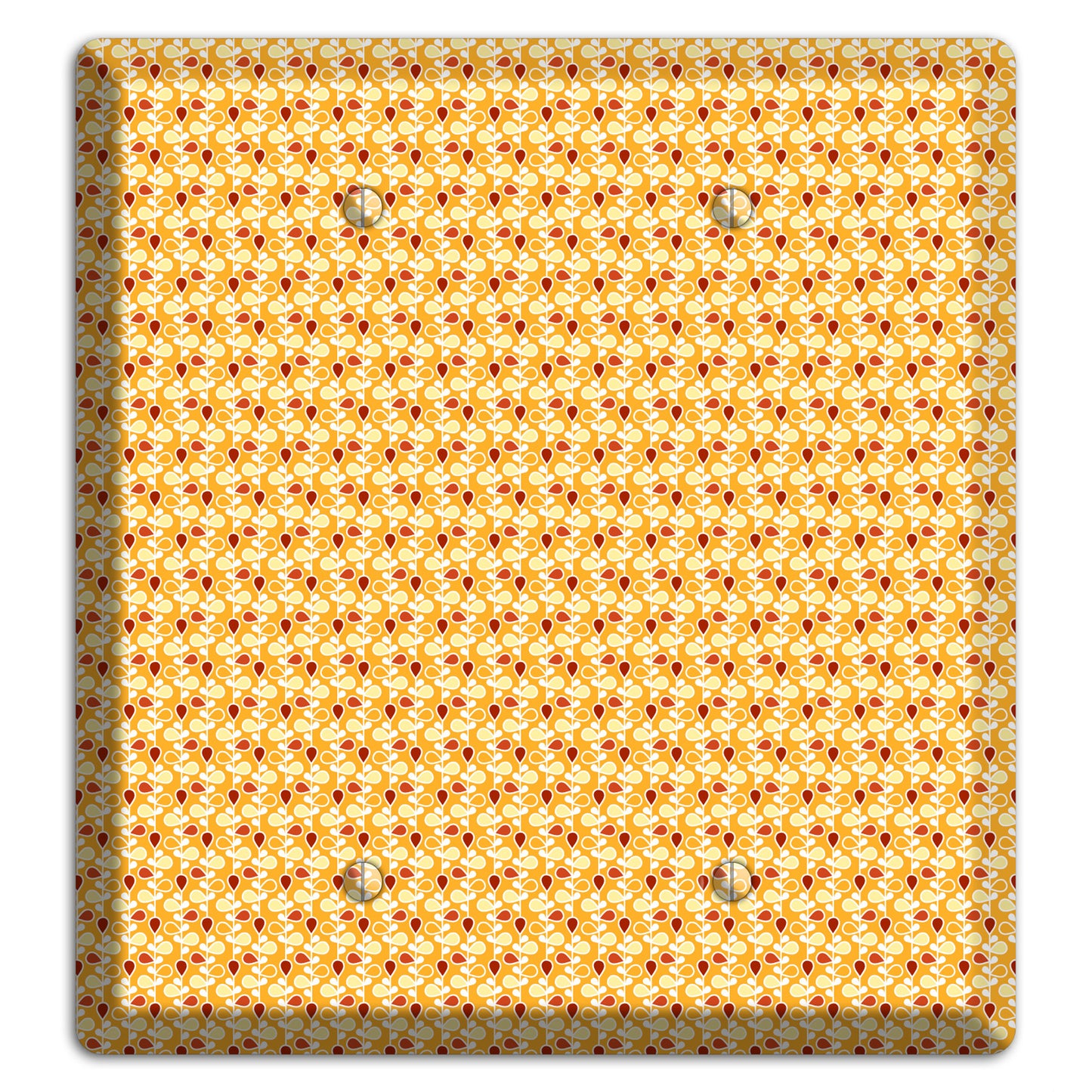 Tiny Yellow Teardrop Vine 2 Blank Wallplate