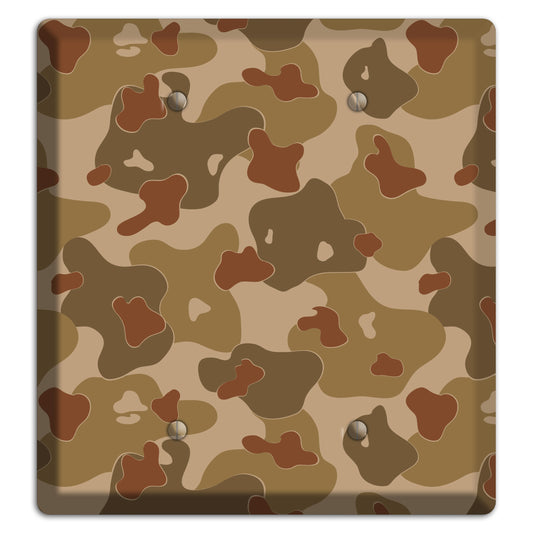 Earth Brown Camo 2 Blank Wallplate