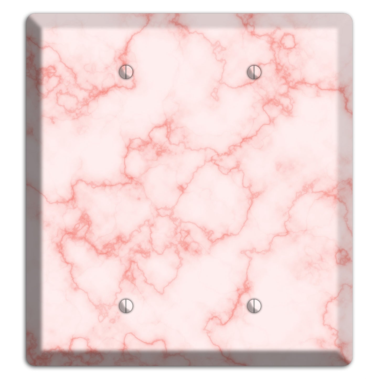 Pink Stained Marble 2 Blank Wallplate