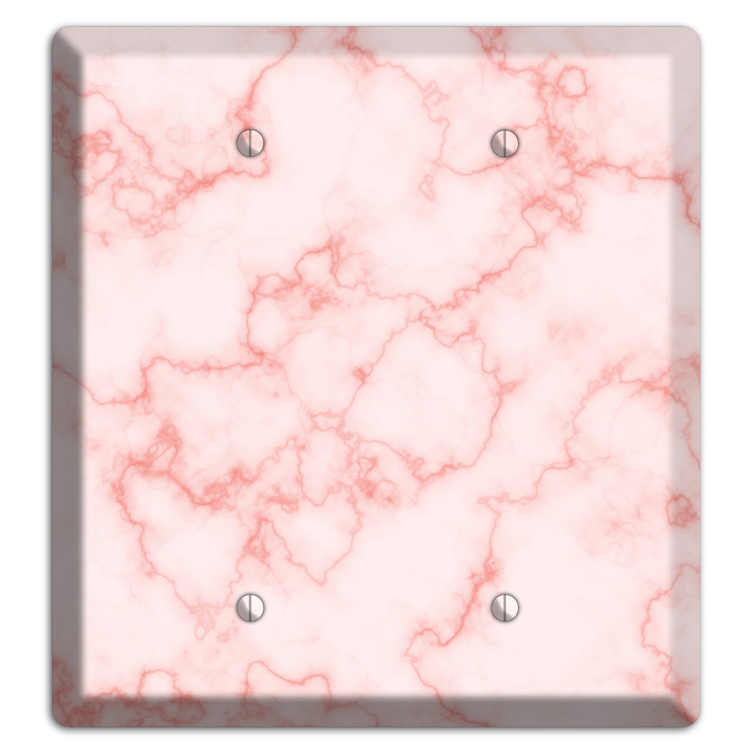 Pink Stained Marble 2 Blank Wallplate